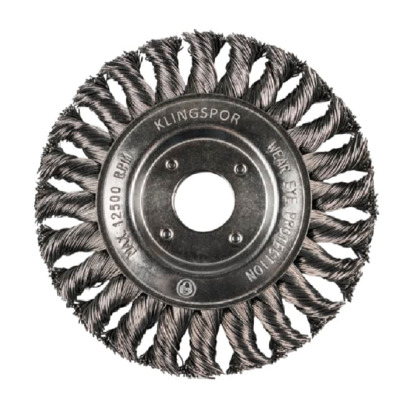 BR600Z Flat Wire Brush Wheel - Twist Knot (Klingspor)