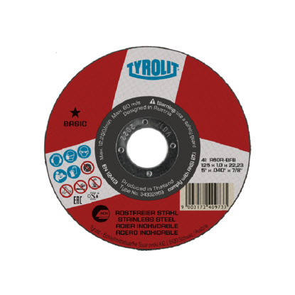 Slitting Disc - Inox & Steel - Flat (Tyrolit)