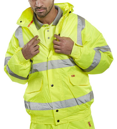 Constructor Bomber Jacket - High Viz Yellow