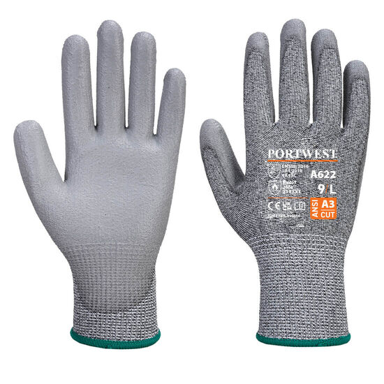 Portwest A622 - Cut C13 PU Glove Grey