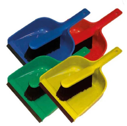 Dustpan & Soft Brush Set - Colour Coded