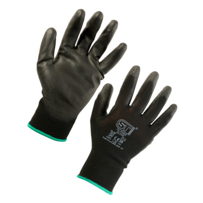 Supertouch PU Fixer Precision Gloves - Black