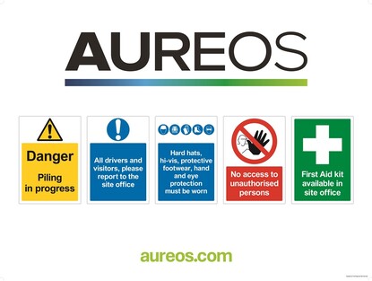 Show details for Aureos Piling in progress 1200mm X 900mm