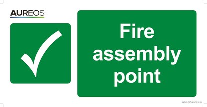 Show details for Fire Assembly Point 600mm X 300mm Photoluminescent