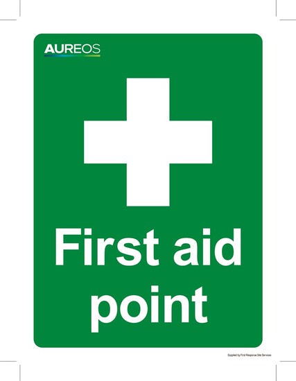Picture of First Aid Point 150mm X 200mm Photoluminescent
