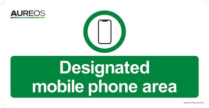 Show details for Designated mobile phone area 600mm X 300mm