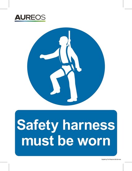 Picture of Safety Harness Must Be Worn 150mm X 200mm