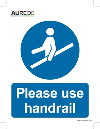 Show details for Please Use Handrail 150mm X 200mm