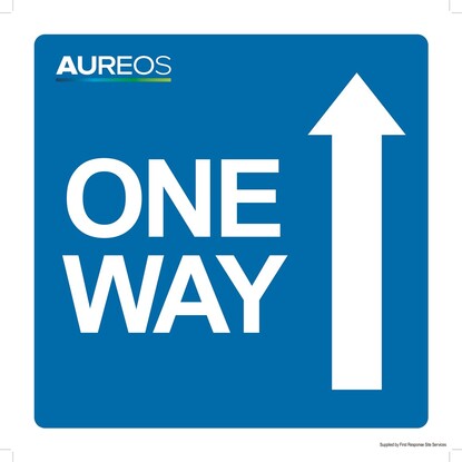 Show details for One Way Only Forward Arrow 400mm X 400mm