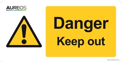 Show details for Danger - Keep Out 600mm X 300mm