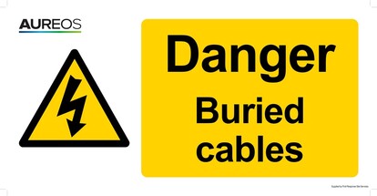 Show details for Danger - Buried cables 600mm X 300mm