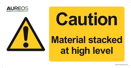 Picture of Caution - Material stacked high 600mm X 300mm