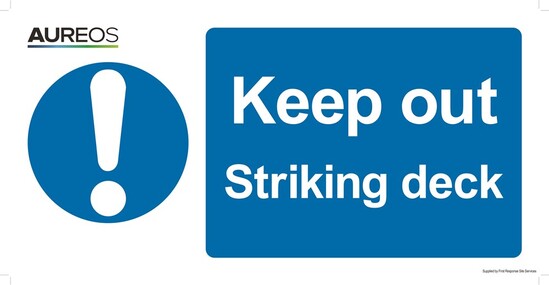 Picture of Keep out - Striking deck 600mm X 300mm