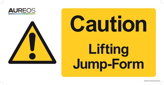 Picture of Caution - Lifting Jump-Form 600mm X 300mm