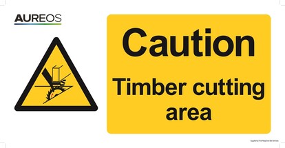 Show details for Caution - Timber cutting area 600mm X 300mm