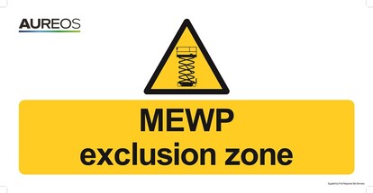 Show details for MEWP exclusion zone 600mm X 300mm 