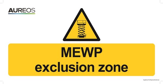 Picture of MEWP exclusion zone 600mm X 300mm 