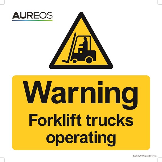 Picture of Warning - Forklift trucks operating 600mm X 300mm