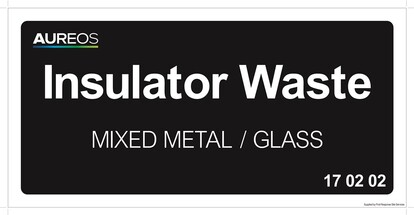 Show details for Insulator waste, Mixed glass and metal - 600mm X 300mm
