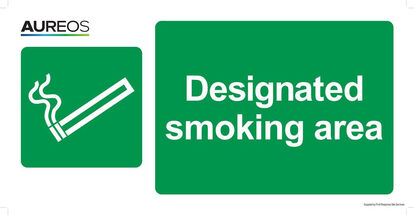 Show details for Designated Smoking Area 600mm X 300mm