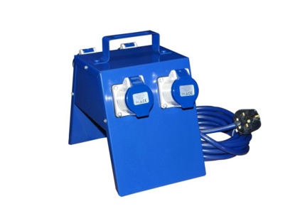 Elite 240 Volt 13 Amp Plug Four Way Splitter Box 4 x 16 Amp Sockets